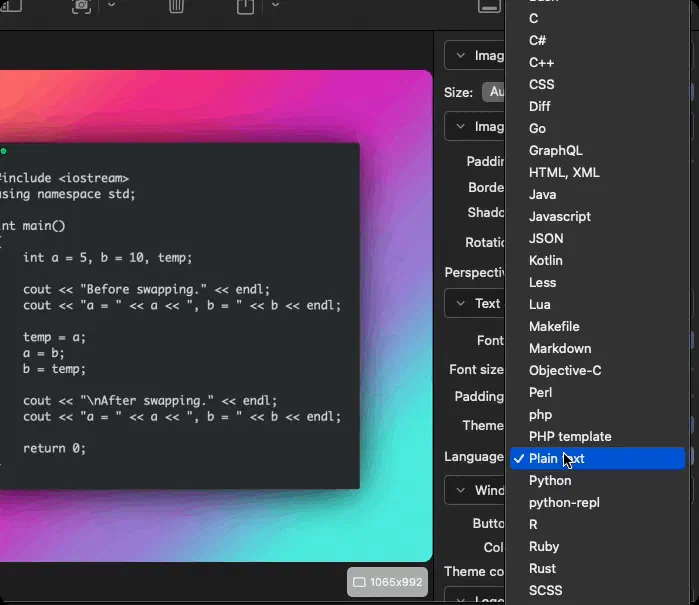 Code snippets